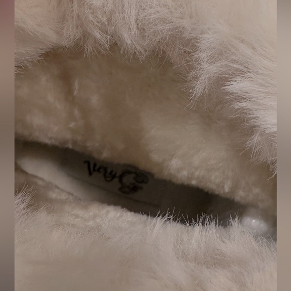 Very G Sherpa Top Slip On Boots Size 11 Nude Platform Heel Lightweight - Picture 10 of 14